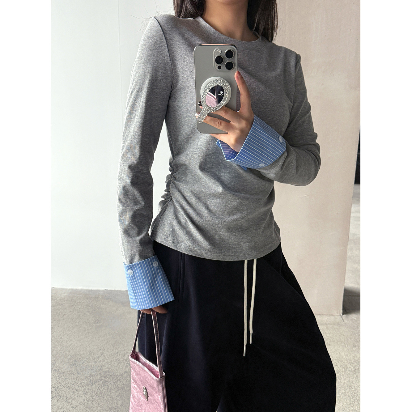 Crew Neck Pullover Slim Fit Top 6 Crew Neck Pullover Slim Fit Top - Image 6