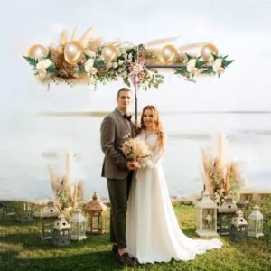 T-Shape Backdrop Stand Kit 6.5x8.5FT – Heavy Duty with Clamps, Sandbag & Carry Bag