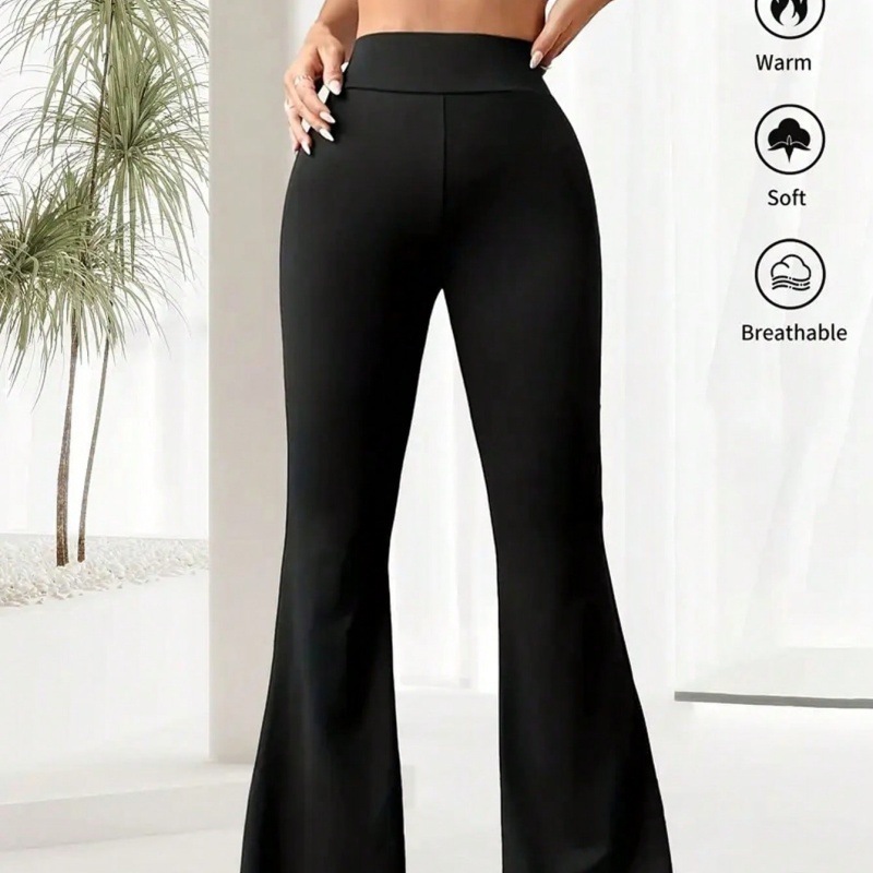 Summer Thin Yoga Pants Women's High-Waist Straight-Leg Wide-Leggings 9 Summer Thin Yoga Pants Women's High-Waist Straight-Leg Wide-Leggings - Image 9