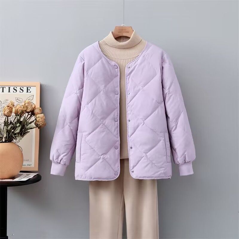 Korean Style Down Cotton Jacket Women's Short 1 Korean Style Down Cotton Jacket Women's Short