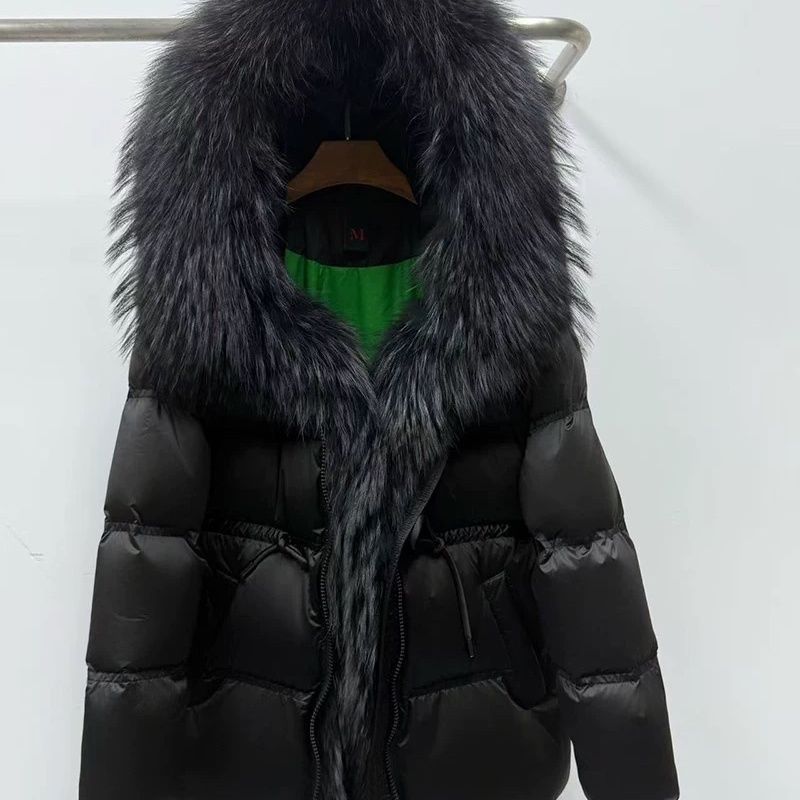 Women's Mid-length Padded Fur Coat 7 Women's Mid-length Padded Fur Coat - Image 7