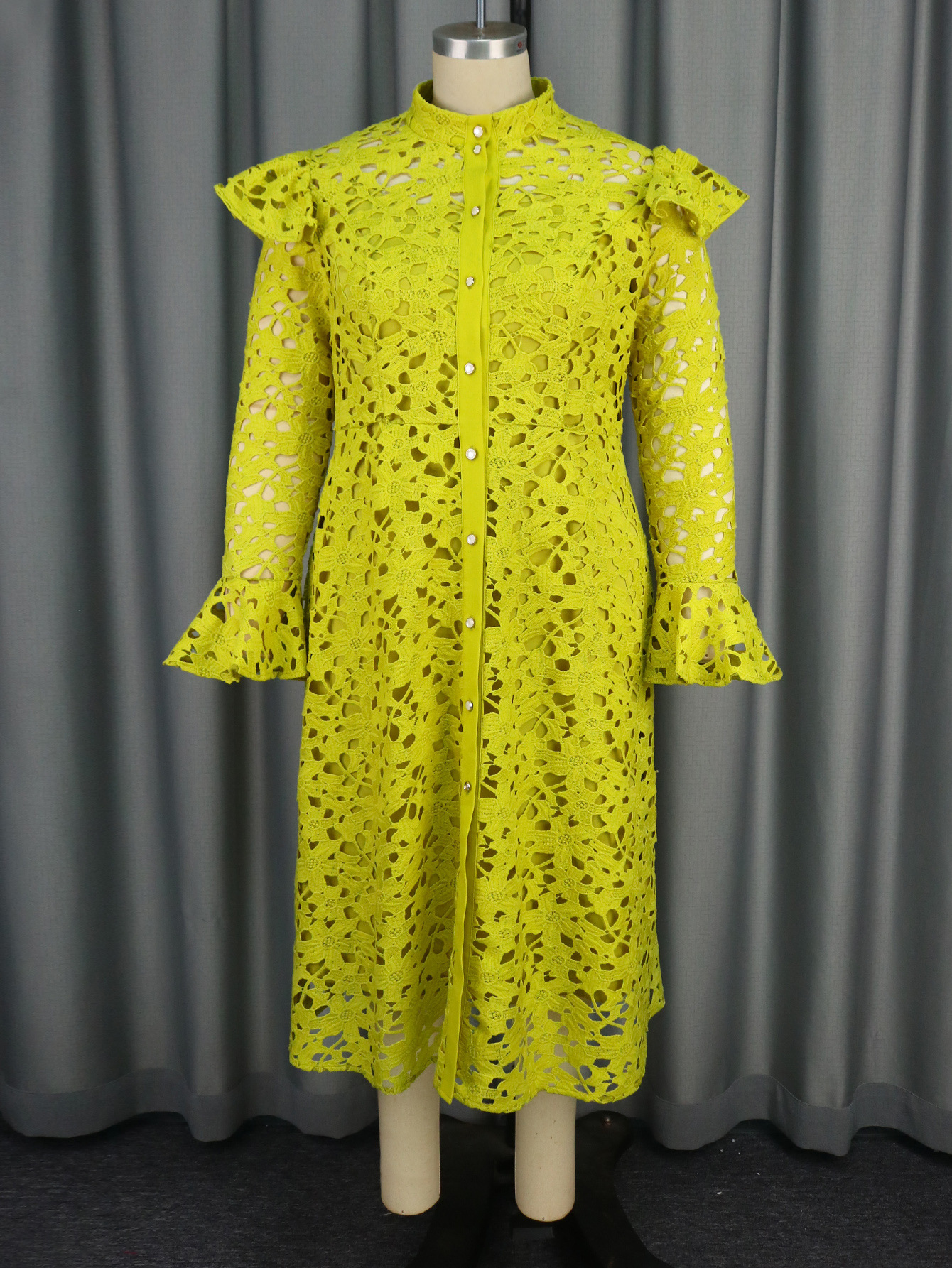 Lace Coat Half Turtleneck Cardigan Inner Wear Dress 2 Lace Coat Half Turtleneck Cardigan Inner Wear Dress - Image 2