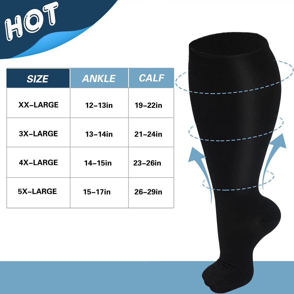 Plus-size Compression Socks Extra Wide 8 Plus-size Compression Socks Extra Wide - Image 8