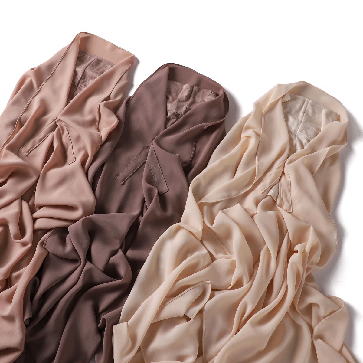 Solid-color High-quality Silky-soft Thick Chiffon With Built-in Magnets 7 Solid-color High-quality Silky-soft Thick Chiffon With Built-in Magnets - Image 7