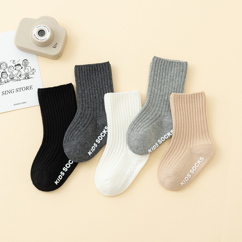 Infant And Toddler Cotton Double-Needle Glued Anti-Slip Socks 7 Infant And Toddler Cotton Double-Needle Glued Anti-Slip Socks - Image 7