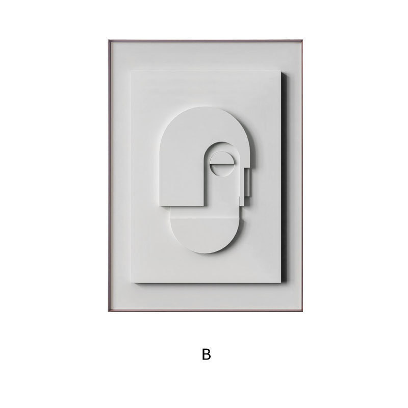 Three-dimensional Abstract Silent Style Geometric Morandi Hanging Painting 3 Three-dimensional Abstract Silent Style Geometric Morandi Hanging Painting - Image 3