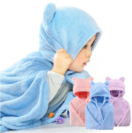 Cotton baby care hooded bath towel 5 Cotton baby care hooded bath towel - Image 5