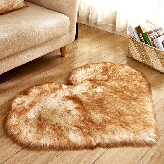 Plush Heart Shaped Carpet Non-Slip Mat Fluffy Rug Floor Mat Blanket Sofa Cushion Foot Pad Carpets For Living Room Home Decor 9 Plush Heart Shaped Carpet Non-Slip Mat Fluffy Rug Floor Mat Blanket Sofa Cushion Foot Pad Carpets For Living Room Home Decor - Image 9