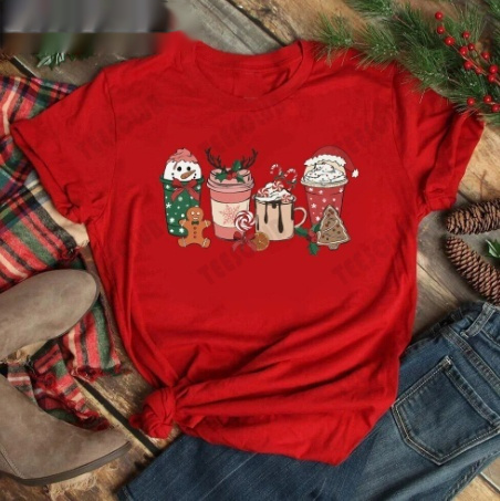 Merry Christmas Women's Casual T-shirt 9 Merry Christmas Women's Casual T-shirt - Image 9