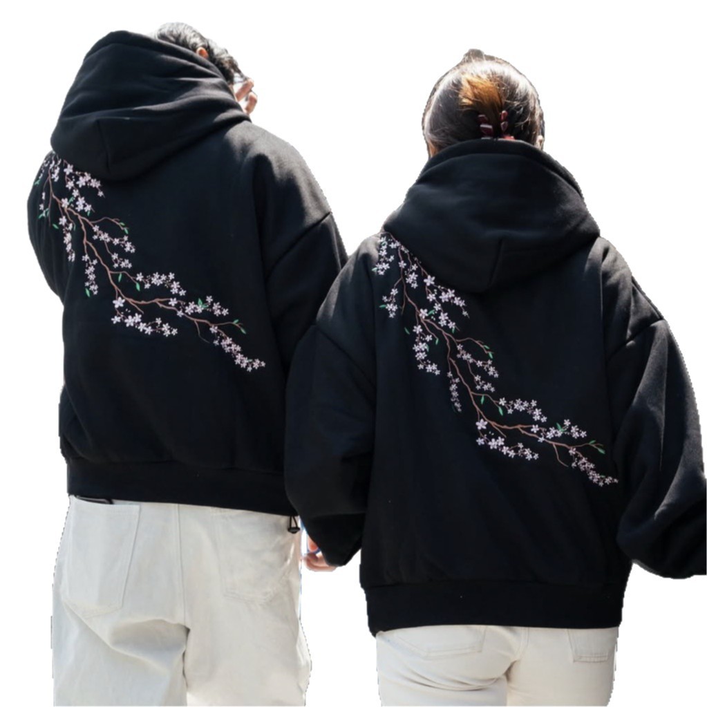 European And American Autumn And Winter Cherry Blossom Hooded Sweater Men And Women Street Hip Hop Retro 2 European And American Autumn And Winter Cherry Blossom Hooded Sweater Men And Women Street Hip Hop Retro - Image 2
