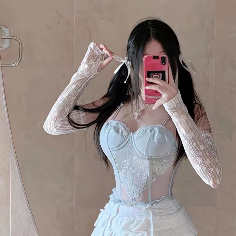 Women's Plus-Size Loose Sun-Protective Mesh Arm Sleeves 5 Women's Plus-Size Loose Sun-Protective Mesh Arm Sleeves - Image 5