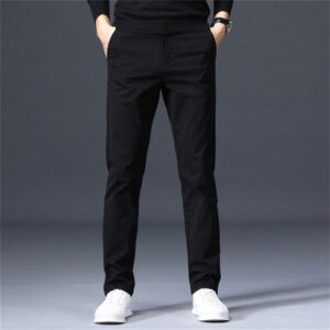 Straight Fit Loose Stretch Men's Casual Pants