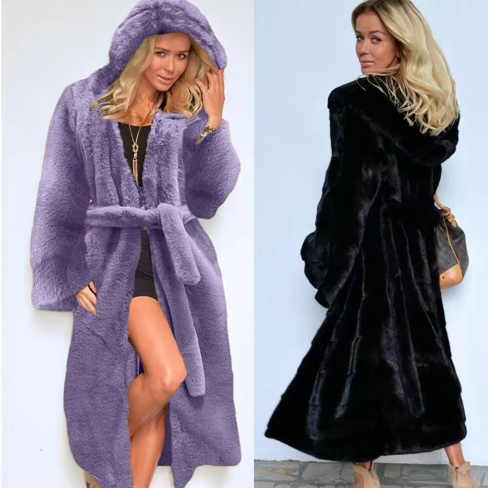 Thickened Long Faux Fur Parka-style Coat 4 Thickened Long Faux Fur Parka-style Coat - Image 4