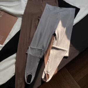 Women's High-Waist Yoga Thin Seamless Ankle-Length Shark Leggings