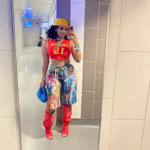 Fashionable Casual Straight-leg Pants Painted Shorts