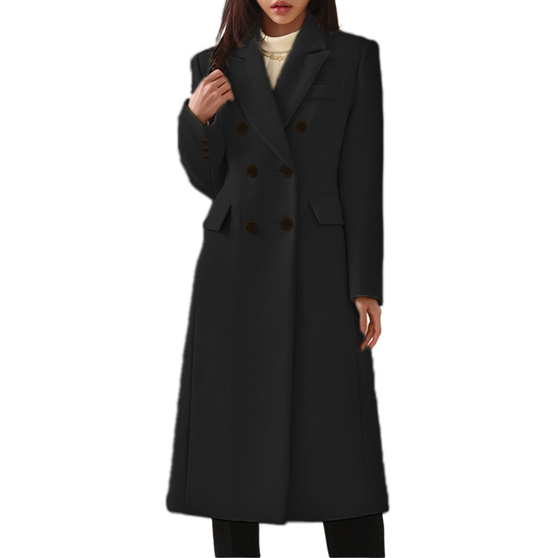 New Autumn Winter Simple Women's Wool Coat 8 New Autumn Winter Simple Women's Wool Coat - Image 8