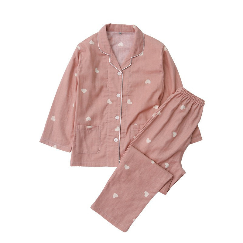 Spring And Summer All Cotton Gauze Cute Cartoon Long Sleeved Pajama Set For Boys And Girls 6 Spring And Summer All Cotton Gauze Cute Cartoon Long Sleeved Pajama Set For Boys And Girls - Image 6