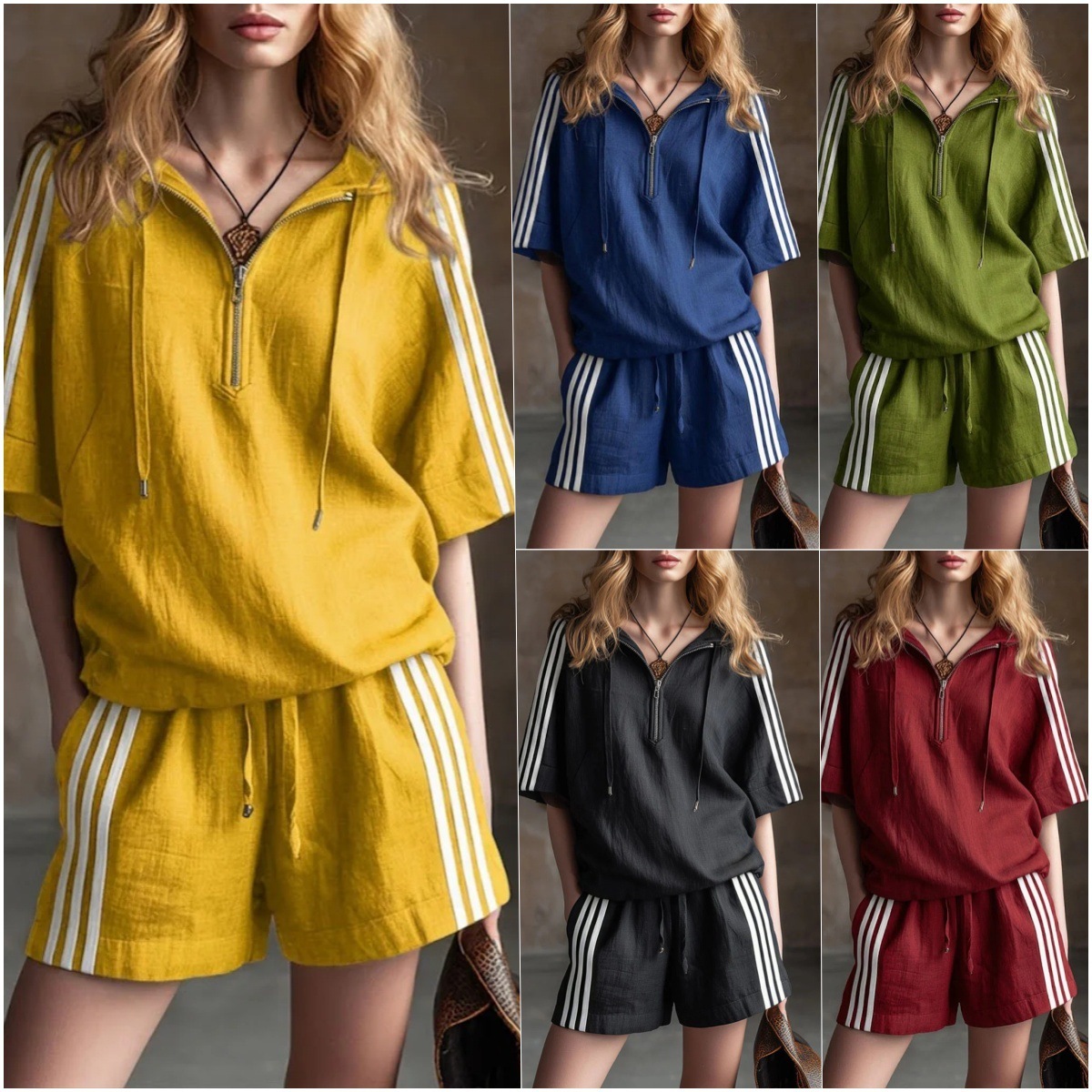 Casual Loose-fitting Two-piece Sportswear Set 4 Casual Loose-fitting Two-piece Sportswear Set - Image 4