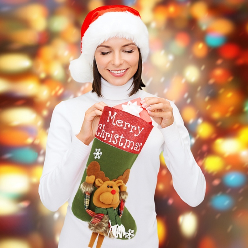 New Year Xmas Big Stockings Set Decorations Christmas 3D Plush Big Sock Christmas Tree Pendant Decorating Supplies 7 New Year Xmas Big Stockings Set Decorations Christmas 3D Plush Big Sock Christmas Tree Pendant Decorating Supplies - Image 7