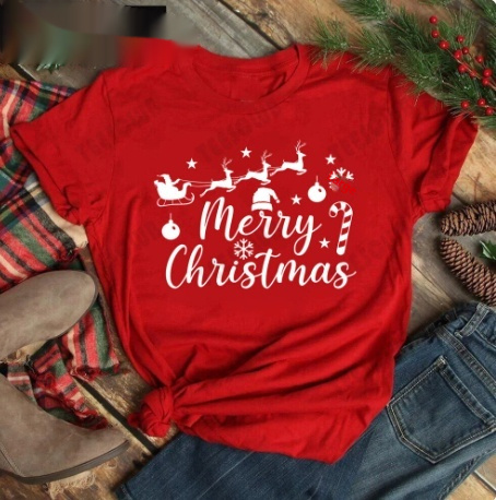 Merry Christmas Women's Casual T-shirt 10 Merry Christmas Women's Casual T-shirt - Image 10