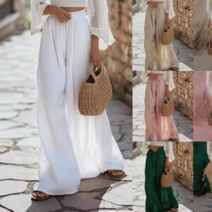 Women's Loose-fitting Solid-color Thin Casual Pants