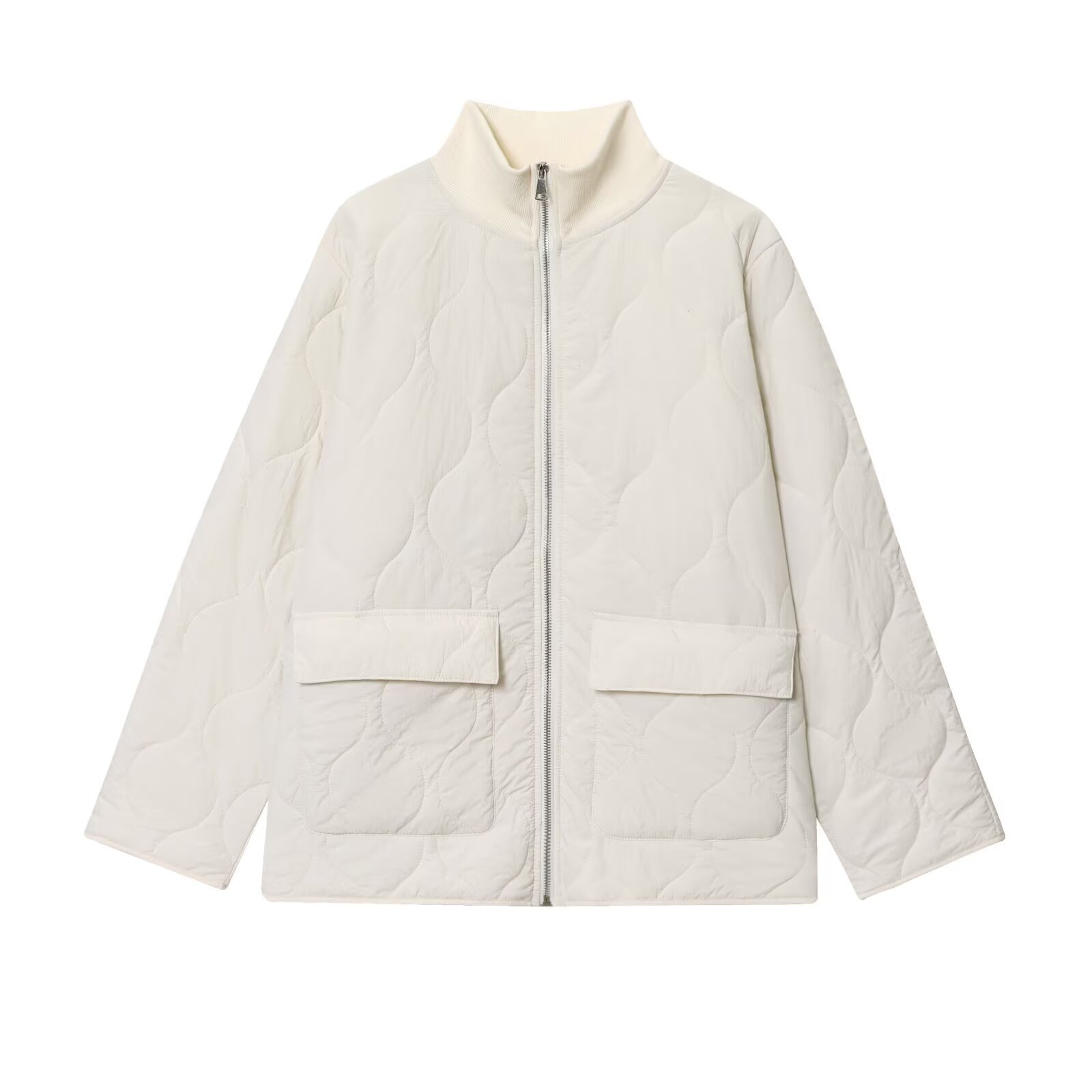 Loose, Oversized Quilted Lightweight Cotton-padded Jacket 2 Loose, Oversized Quilted Lightweight Cotton-padded Jacket - Image 2