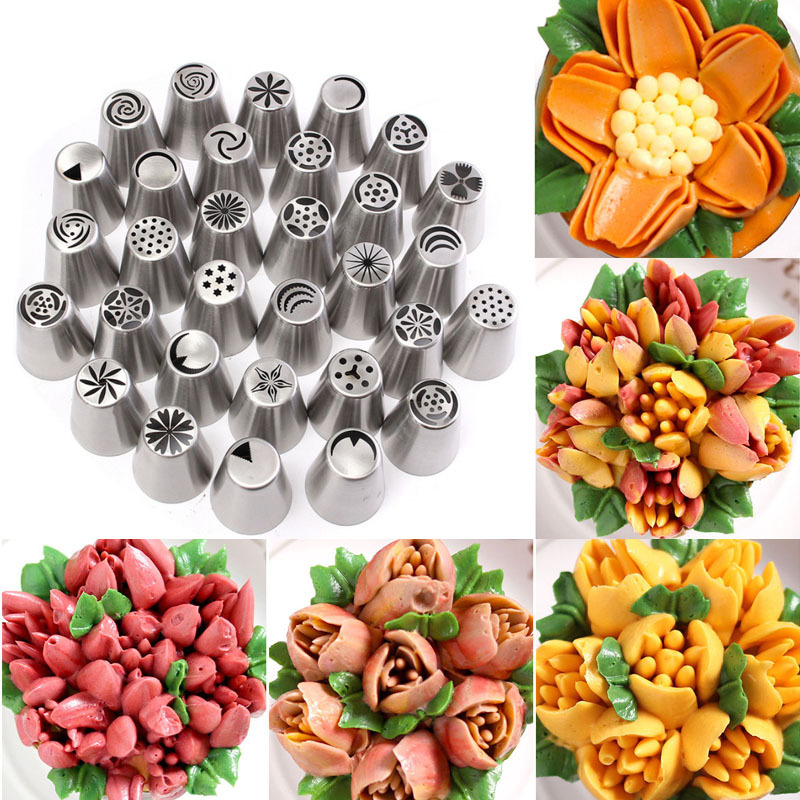 DIY Series Stainless Steel Christmas Decorating Mouth 30 Variety of Cakes Decoration Tools 1 DIY Series Stainless Steel Christmas Decorating Mouth 30 Variety of Cakes Decoration Tools