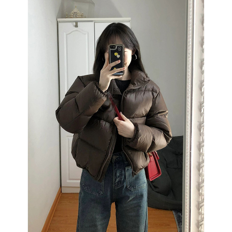 Women's Short Puffer Down Jacket Coats 2 Women's Short Puffer Down Jacket Coats - Image 2
