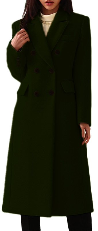 New Autumn Winter Simple Women's Wool Coat 5 New Autumn Winter Simple Women's Wool Coat - Image 5