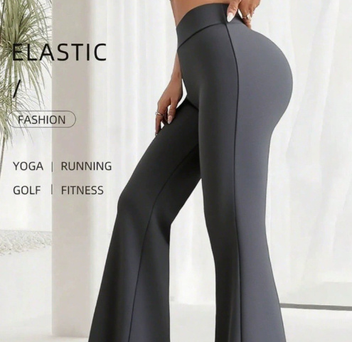 Summer Thin Yoga Pants Women's High-Waist Straight-Leg Wide-Leggings 7 Summer Thin Yoga Pants Women's High-Waist Straight-Leg Wide-Leggings - Image 7