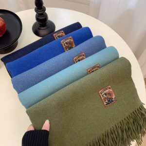 Versatile Solid-Color Warm Scarf For Women