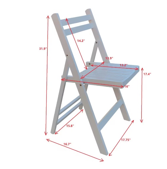 Furniture Slatted Wood Folding Special Event Chairs 6 Furniture Slatted Wood Folding Special Event Chairs - Image 6