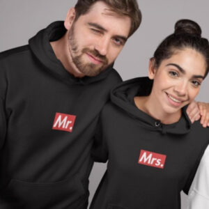 Fashionable Unisex Solid-color Hooded Sweatshirt For Couples