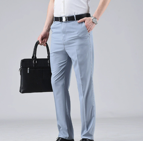 Men's Solid Color Versatile Straight Leg Suit Pants 3 Men's Solid Color Versatile Straight Leg Suit Pants - Image 3