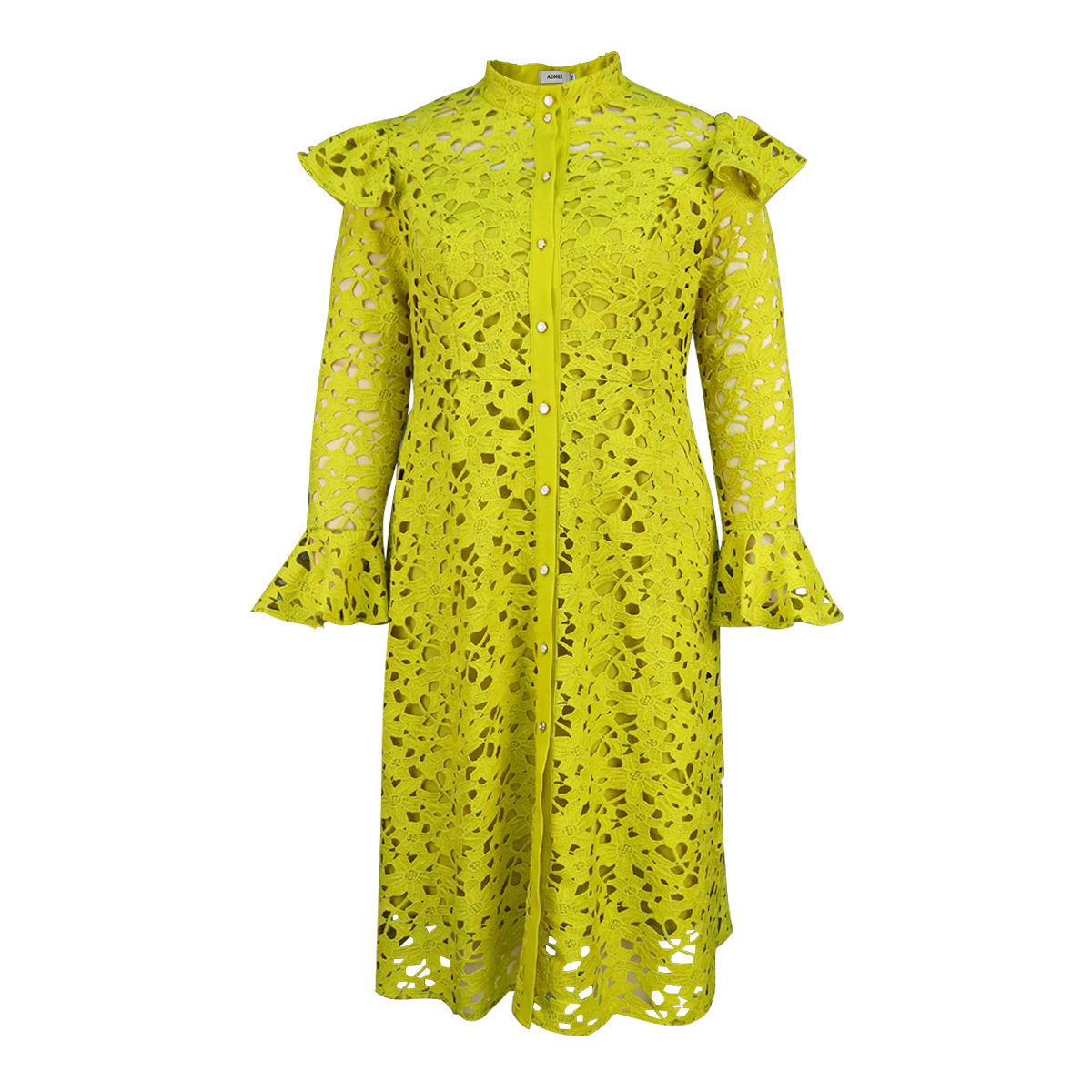 Lace Coat Half Turtleneck Cardigan Inner Wear Dress 9 Lace Coat Half Turtleneck Cardigan Inner Wear Dress - Image 9