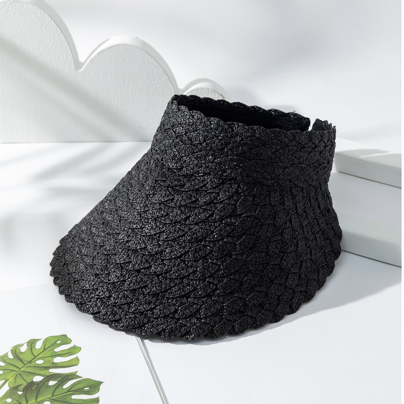 Summer And Spring Women's Wide-brimmed Sun-protective Casual Straw Hat Suitable For Outdoor Travel, Mountain Climbing And Daily Commuting 1 Summer And Spring Women's Wide-brimmed Sun-protective Casual Straw Hat Suitable For Outdoor Travel, Mountain Climbing And Daily Commuting