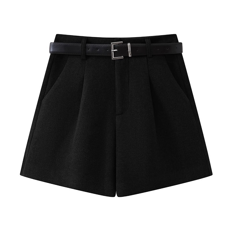Fashionable Woolen Suit Shorts For Women 2 Fashionable Woolen Suit Shorts For Women - Image 2