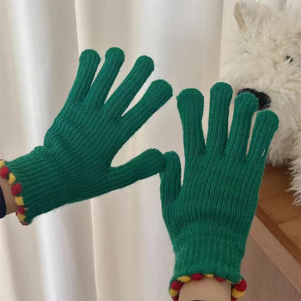 Winter Fingerless Knitted Gloves Touchscreen Warm Windproof 8 Winter Fingerless Knitted Gloves Touchscreen Warm Windproof - Image 8