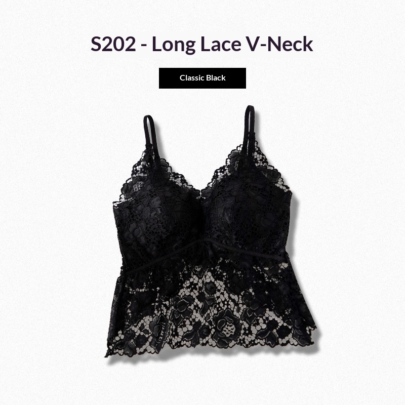 Lace Floral Camisole Mesh Top With Built-in Pads Sexy Slim-Fit Minimalist Base Layer 2 Lace Floral Camisole Mesh Top With Built-in Pads Sexy Slim-Fit Minimalist Base Layer - Image 2