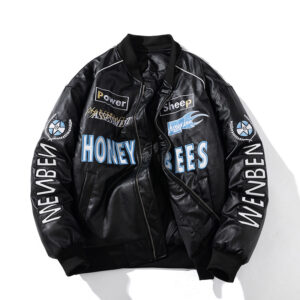 Leather Biker Jacket Men's Spring Autumn American Style