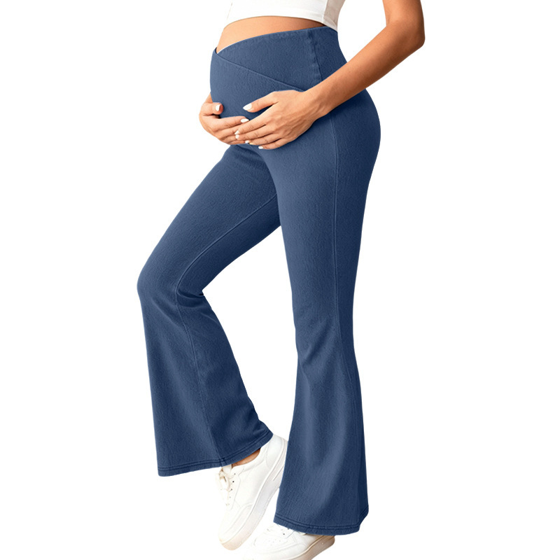 Women's Maternity High-Waist Pull-Up Denim Jeans 1 Women's Maternity High-Waist Pull-Up Denim Jeans