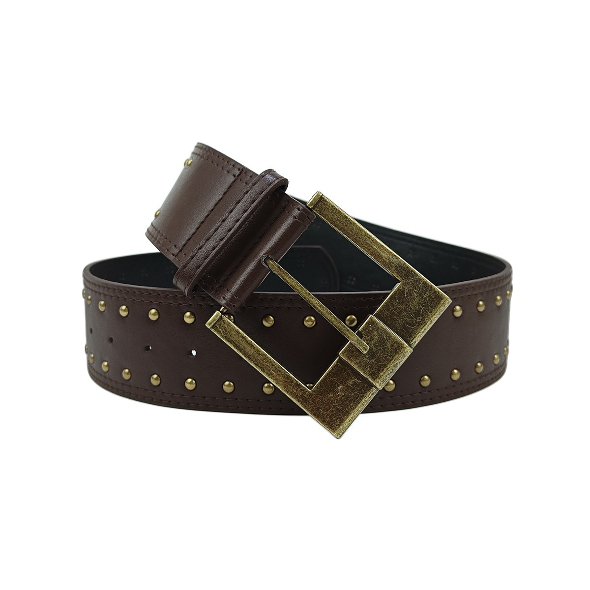 Women's Retro Punk Style Leather Belt With Rivet Decorations 6 Women's Retro Punk Style Leather Belt With Rivet Decorations - Image 6