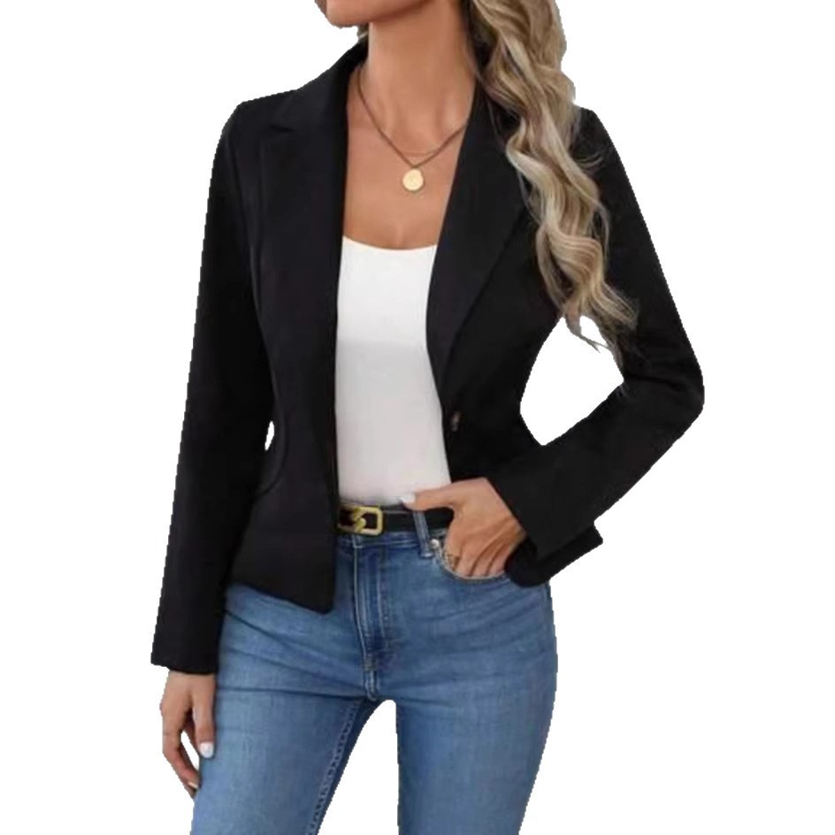 High-end Solid-color Blazer for Women 7 High-end Solid-color Blazer for Women - Image 7