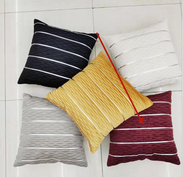 Simple Luxury Striped Velvet Pillow Cover Pillow Cushion Cover Pillow Case Covers for Sofa Flannel Velvet Sofa Cushion Cover 4 Simple Luxury Striped Velvet Pillow Cover Pillow Cushion Cover Pillow Case Covers for Sofa Flannel Velvet Sofa Cushion Cover - Image 4