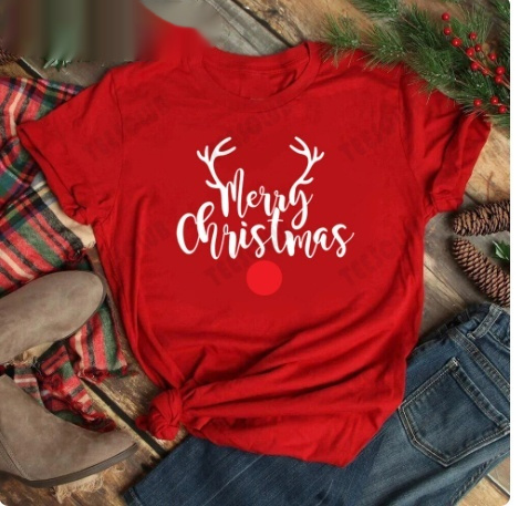 Merry Christmas Women's Casual T-shirt 8 Merry Christmas Women's Casual T-shirt - Image 8