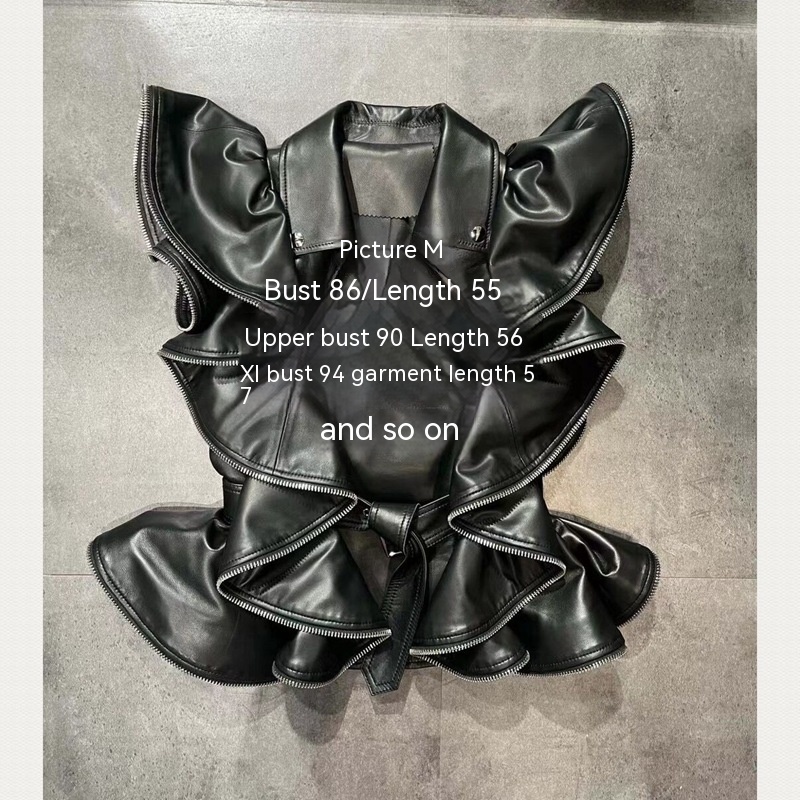 Sheepskin Leather Vest Heavy Work Sheepskin Coat 9 Sheepskin Leather Vest Heavy Work Sheepskin Coat - Image 9