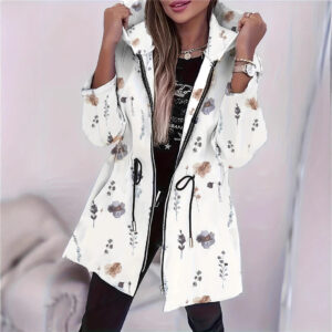 Women's Retro Floral Jacket For Fall Winter In Europe And America