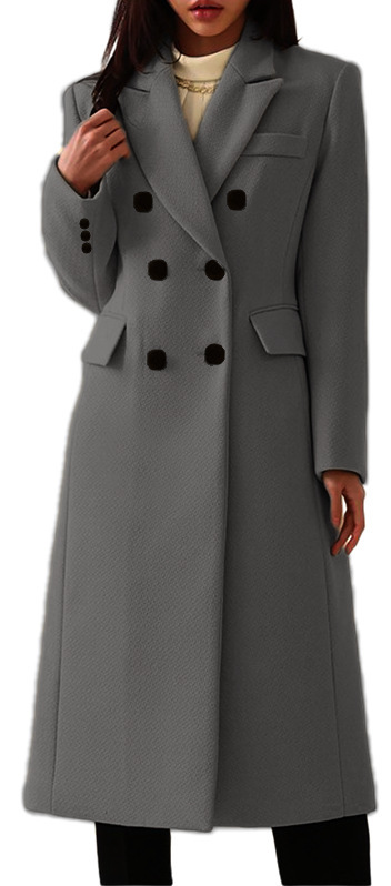New Autumn Winter Simple Women's Wool Coat 7 New Autumn Winter Simple Women's Wool Coat - Image 7