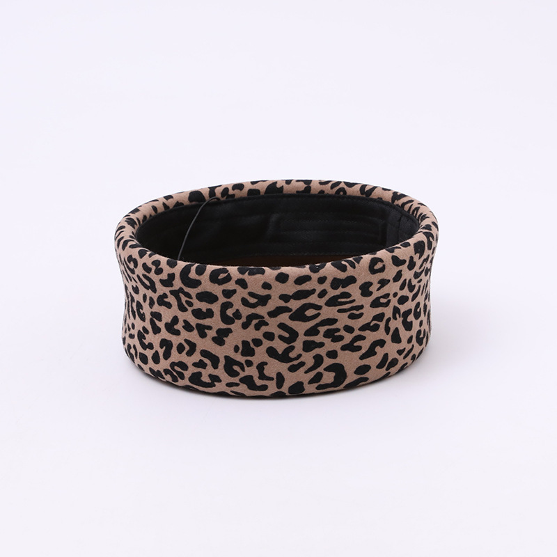 American-style Leopard-print Pillbox Hat Women's New High-end Design 3 American-style Leopard-print Pillbox Hat Women's New High-end Design - Image 3