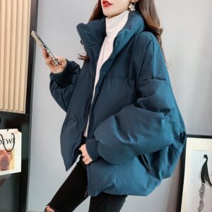 Short Loose-fitting Puffer Jacket For Petite Frames
